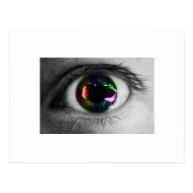 Rainbow Eye Post Card