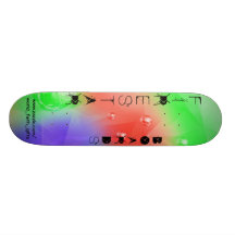 Rainbow Fire Skateboard