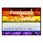 Rainbow Flower Placecards Business Card Template