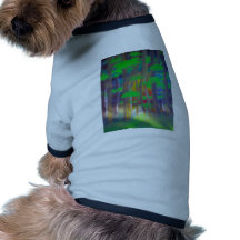 rainbow forest dog shirt