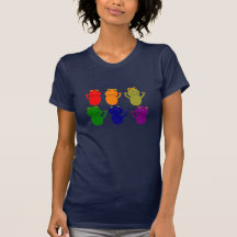 Rainbow Frogs Gay/Lesbian Tee Shirt