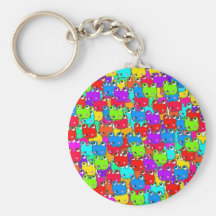 Rainbow frogs keychains