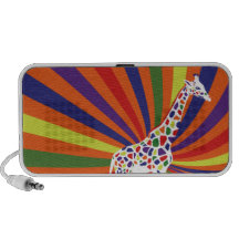 Rainbow Giraffe iPod Speaker
