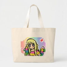 Rainbow Girl Tote Bag