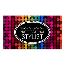 Rainbow Glam Business Card