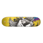 rainbow grunge winged dee jay design skate deck