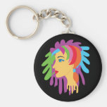 Rainbow Hair Keychains