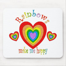 Rainbow Happiness Mousepads