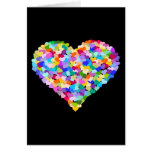 Rainbow Heart Confetti Greeting Cards