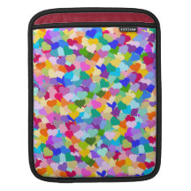 Rainbow Heart Confetti iPad Sleeves