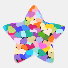 Rainbow Heart Confetti Sticker