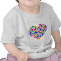 Rainbow Heart Confetti Tees