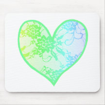 Rainbow Heart Mouse Pads