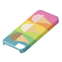 Rainbow ice cream cones striped iPhone 5 case