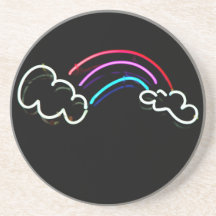 Rainbow in Neon Drink Coasters