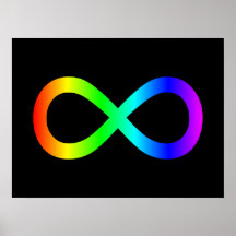 Rainbow Infinity Symbol Posters