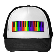 Rainbow Keyboard Hat
