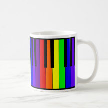 Rainbow Keyboard Mugs
