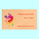 Rainbow Kokopelli Story-Teller Business Card business cards