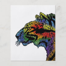 Rainbow leopard (white) flyer 4.5x5.6 (vertical)
