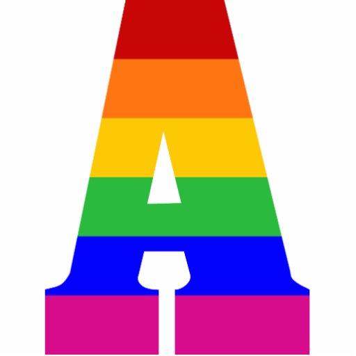 Rainbow Letter A Photo Sculptures | Zazzle