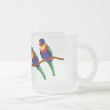 Rainbow lorikeets coffee mug