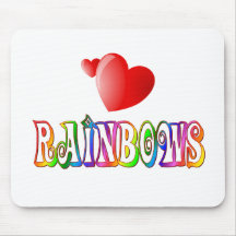 Rainbow Love Mousemats