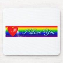 Rainbow Love Mousepad