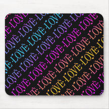 Rainbow: Love Mousepad