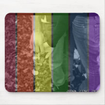 rainbow love mousepads