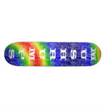 rainbow, mushrumps skate boards
