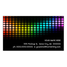rainbow musicmeterz. business card templates