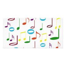 Rainbow Notes Photo Card