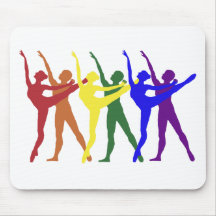 Rainbow of Dancers Mousepad