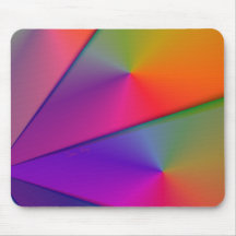 Rainbow Origami – Indigo & Magenta Swirls Mouse Mats