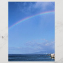 Rainbow over Honolulu, Hawaii Custom Flyer