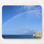 Rainbow over Honolulu, Hawaii Mousemat