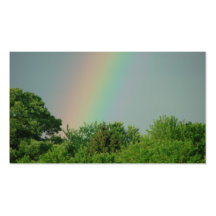 Rainbow Over The Trees Business Cards