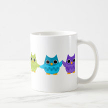 Rainbow Owls Coffee Mugs