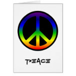 Rainbow Peace Card