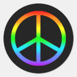 Rainbow Peace Sign Sticker