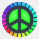 Rainbow Peace Sign Sticker