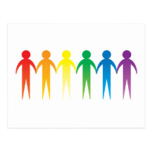 Rainbow People Post Cards