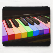 Rainbow Piano Mousepads