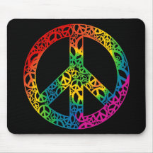 Rainbow Pieces of Peace Mousepads