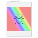 Rainbow Pride Gay Grooms Greeting Card