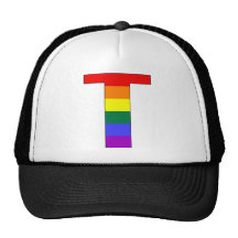 Rainbow Pride Initial T Hats