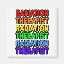 Rainbow Radiation Therapist Magnet