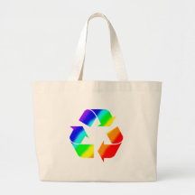 Rainbow Recycle Sign Bags