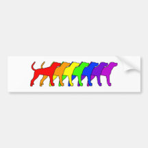 Rainbow Reds Bumper Sticker